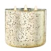 Midnight Moonflower Gold Mercury Glass Soy Wax Candle three wick - Image 3 of 0