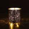 Midnight Moonflower Gold Mercury Glass Soy Wax Candle three wick - Image 4 of 0