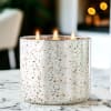 Twilight Rose Silver Mercury Glass Soy Wax Candle three wick - Image 3 of 0