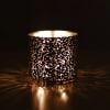 Twilight Rose Silver Mercury Glass Soy Wax Candle three wick - Image 4 of 0