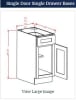Shaker Grey Base 18 Cabinet - Image 1 of 0