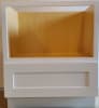Shaker White Microwave Base Cabinet opening 16 1/2 x 26 1/2 - Image 1 of 0