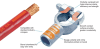4020-005P QuickCable 2/0 GA Positive Straight Clamp Crimpable Battery Connector (5 Pack) - Image 3 of 0