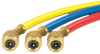 24258 JB Industries 2 Valve Aluminum Manifold R-22/R-404A/R-410A 3-1/8" Liquid Filled Gauges and 60" CCLE Hose Set - Image 2 of 0