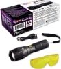 EW40395 UView UV Phazer Black 395 Rechargeable Focusing Light with UV Enhancing Glasses Lithium Ion Battery & Charger - Image 1 of 0