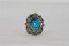 Oval rhinestone metal rings with, stretch bands in pink, amber, blue or red - Image 4 of 0