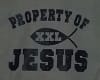 Cotton teen's unisex gray Property Of Jesus hoodie with kangaroo pockets - Image 2 of 0