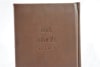 This  7 1/4 x 4 1/4 leather like brown journal has a cross on the front, a ribbon bookmark, entry listings, and encouraging scriptures on each page. It's also a great gift item. - Image 3 of 0