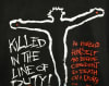 Black Killed in the line of duty men's lined jacket - Image 2 of 0