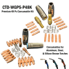 Premium 48 Piece MIG Torch Consumable Kit - Compatible w/ 3 Prospot Torches - Image 2 of 0