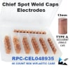 Chief Spot Weld Caps - Electrodes - 13mm - Image 1 of 0
