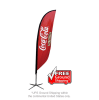 9.84'_Small_Feather_Flag_X_Base_Single_Sided - Image 1 of 0