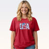 SC Soft Pattern Letter USA - Red - Image 1 of 0