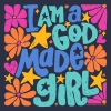 SC Soft I Am A God Made Girl - Navy - Image 2 of 0