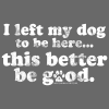 SC Soft I Left My Dog - Graphite Heather - Image 2 of 0