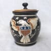 Patriotic Eagle Pot with Wooden Lid (MTO) $225 - Image 1 of 0
