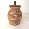 Bird and Tulips Pot with Wooden Lid (MTO) $165 - Image 2 of 0