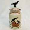 Crow on Pumpkin Pot with Crow Lid (MTO) $225 - Image 1 of 0