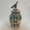 Winter Blue Jay Pot with Lid (MTO) $175 - Image 2 of 0