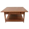 42 Inch Square Coffee Table with Shelf & Drawer (MTO) $1350 - Image 1 of 0