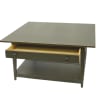 42 Inch Square Coffee Table with Shelf & Drawer (MTO) $1350 - Image 6 of 0