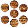 Pick Two 6 Inch Simple Quilled Plate Set (MTO) $75 - Image 1 of 0