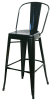 Industrial Black Metal Bar Stools w/Fully Welded Construction - Image 1 of 0