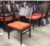 Restaurant Wood Chair with Solid Beech Backrest & 2 inch Upholstered Seat â€“ Quick Ship Commercial Seating - Image 2 of 0