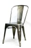Pewter Glossy Industrial Design Chair - Image 1 of 0