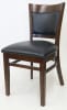 Espresso Wood Finish Upholstered Restaurant Dining Chair - Image 3 of 0