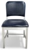 Navy Classic Upholstered Aluminum Restaurant Dining Chair | Commercial Hospitality Seating - Image 2 of 0