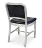 Navy Classic Upholstered Aluminum Restaurant Dining Chair | Commercial Hospitality Seating - Image 3 of 0