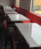 White Resin Glossy Restaurant Tabletops - Image 2 of 0