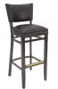 European Beech-Wood Bar Stool with Nail Head Trim - Image 1 of 0