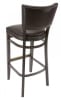 European Beech-Wood Bar Stool with Nail Head Trim - Image 2 of 0