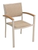 Teak & Wicker Outdoor Restaurant Arm Chair â€“ Commercial Hospitality Seating - Image 2 of 0