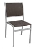 Outdoor PE Faux Wicker Black Stacking Chair - Image 2 of 0