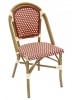 Rattan  Aluminum Bistro Chairs: Chocolate/Ivory - Image 3 of 0