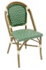 Rattan  Aluminum Bistro Chairs: Chocolate/Ivory - Image 4 of 0