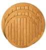 Teak Plank Wood Restaurant Table Tops - Image 2 of 0