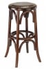 Rustic Oak Backless  Bent Wood Counter Bar Stool - Image 1 of 0