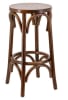 Rustic Oak Backless  Bent Wood Counter Bar Stool - Image 2 of 0