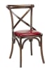 Rustic Natural  Cross Back Restaurant Chair â€“ Bent Wood, Padded Seat, Commercial Quality - Image 2 of 0