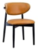 Modern Upholstered Designer Black/ Walnut Finish Wood Chair - Image 4 of 0