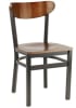 Black Metal Chair with Padded Seat - Image 2 of 0