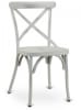 Cross Back Black Metal Chair - Image 2 of 0