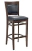 Upholstered  Wood European Bar Stool - Image 2 of 0