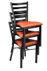 Restaurant Metal Stacking Chair with upholstered seat - Image 2 of 0