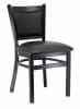 Black Metal Upholstered Restaurant Dining Chair - Image 3 of 0