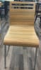 Bent Wood Espresso with High Quality Chrome Metal Frame Stacking Chair. Real Wood Veneer Seat & Back. - Image 2 of 0